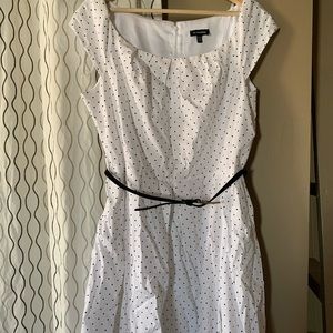 SOLD! White Polka Dot Le Chateau Dress